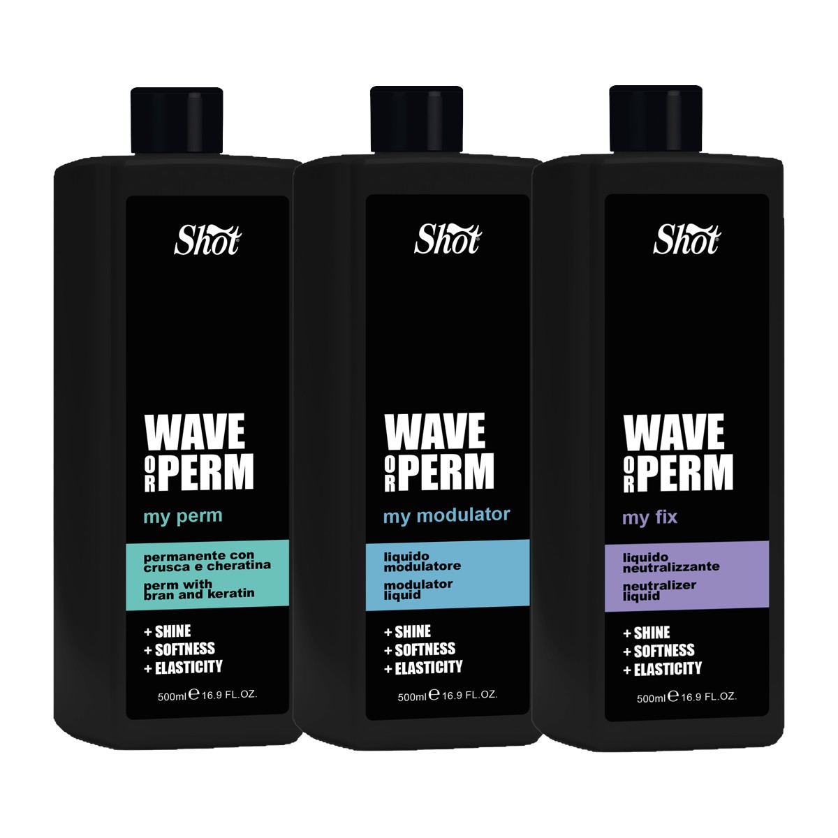 SHMY101_Wave or Perm_My Perm_500ml-A Shot Wave or Perm trwała ondulacja 3x 500ml - obrazek 1
