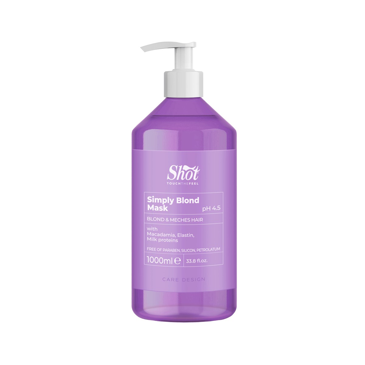 Simply blond_Mask_1000ml-A Shot Simply Blond Mask 1000 ml pH 4.5 – maska regenerująca do włosów blond - obrazek 1