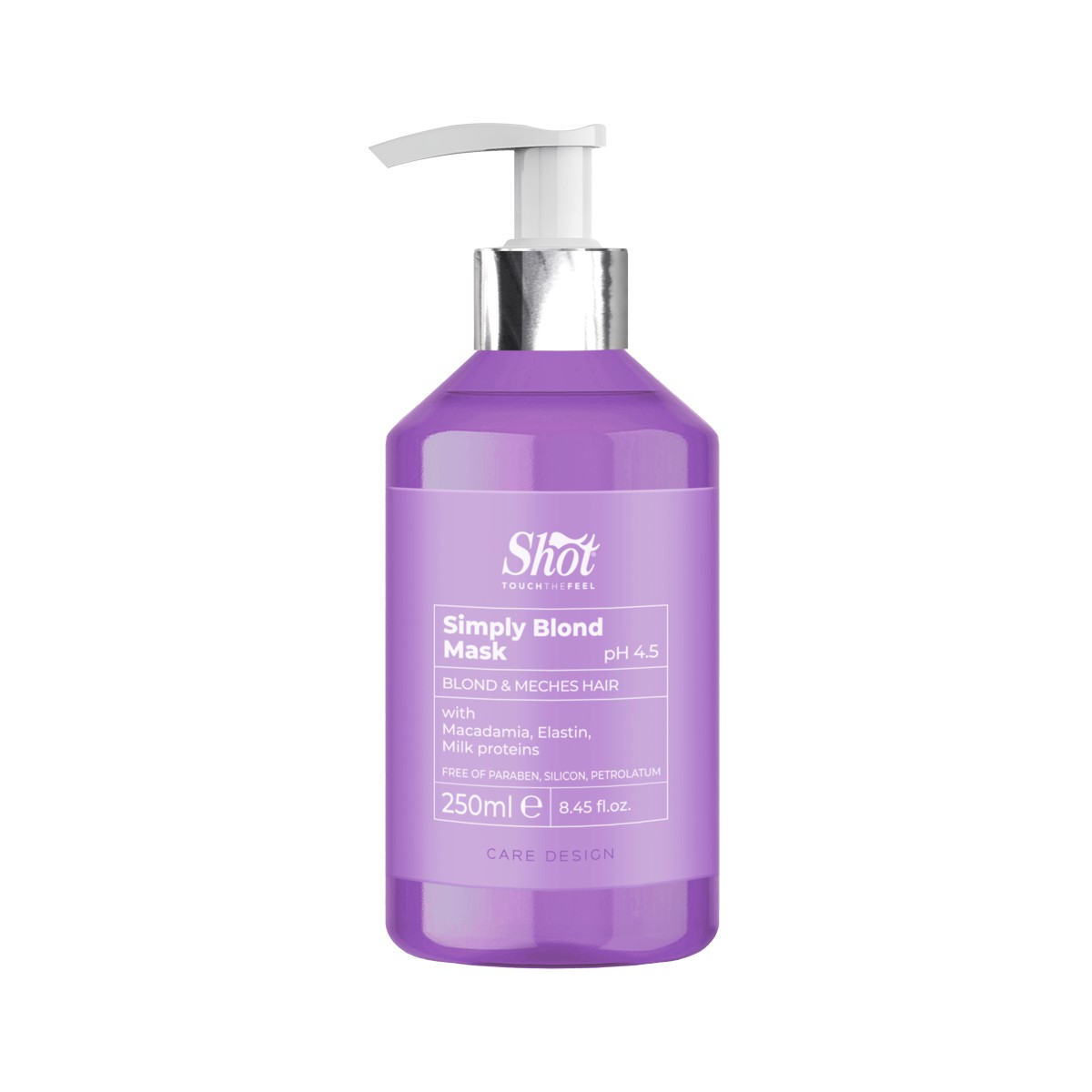 Simply blond_Mask_250ml-A Shot Simply Blond Mask 250 ml pH 4.5 – maska regenerująca do włosów blond - obrazek 1