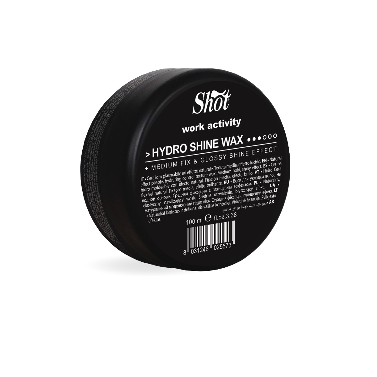 Work Activity_Hydro Shine Wax_100ml-A2 Shot Work Activity HYDRO SHINE WAX - wosk do włosów z efektem mokrym 100 ml - obrazek 1